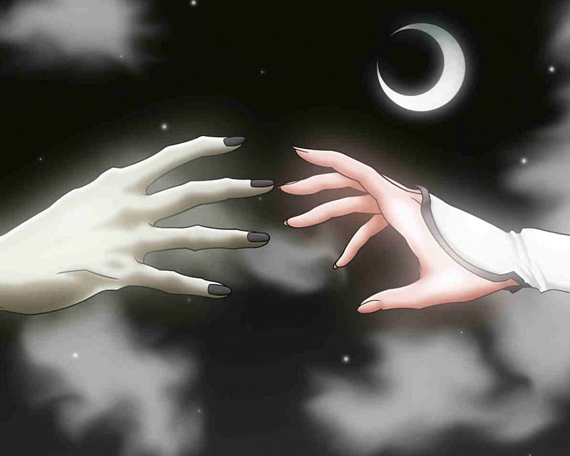 TO REACH YOU...(Ulquiorra and Orihime), bleach, reach, love is stronger than death, romance, touch, reaching out, to hold, fans, love, ulquiorra and orihime, beyond space and time, couple, HD wallpaper