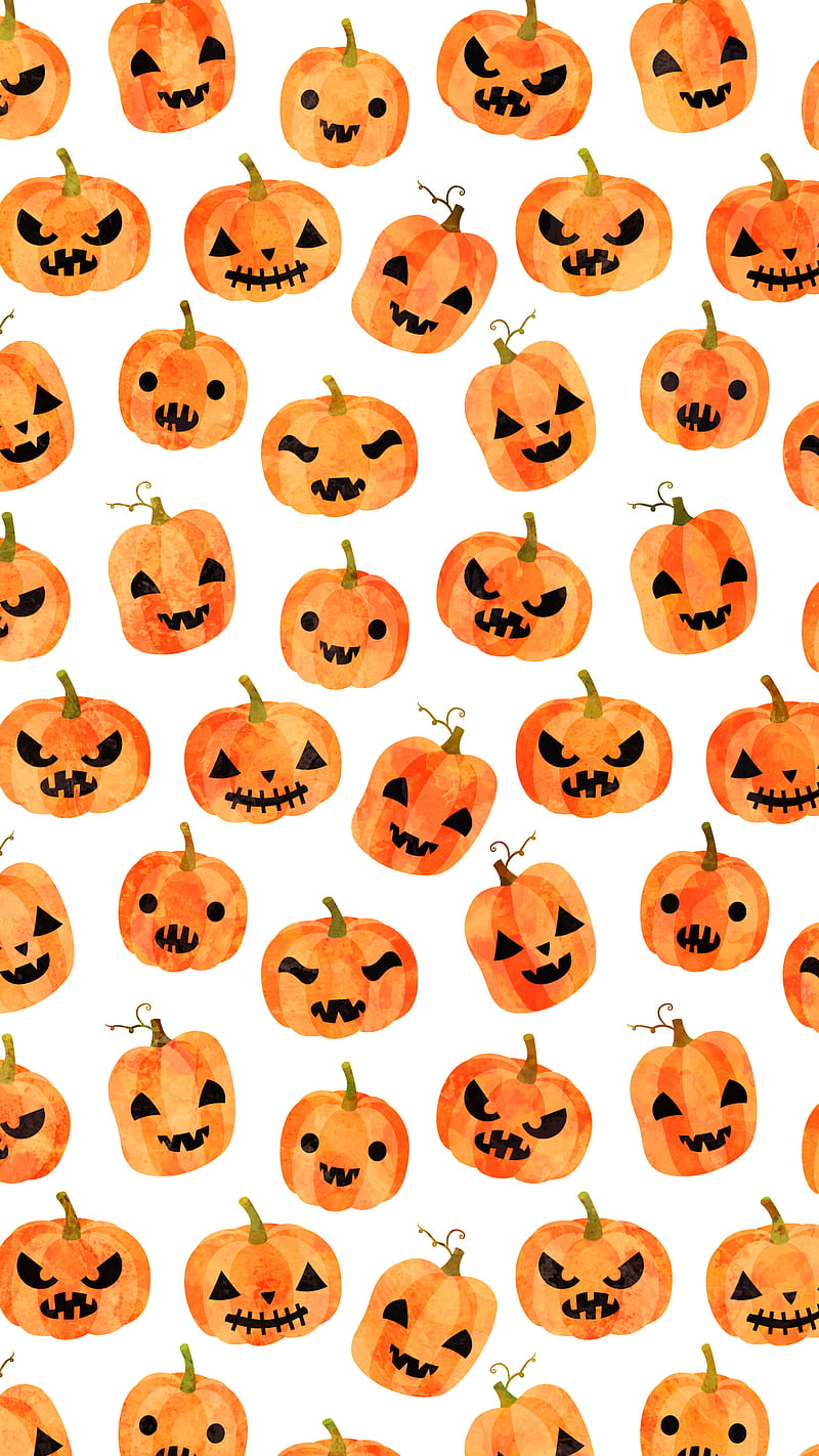 Orange Carved Pumpkins, Adoxali, Halloween, October, Orange, abstract,  autumn, HD phone wallpaper | Peakpx