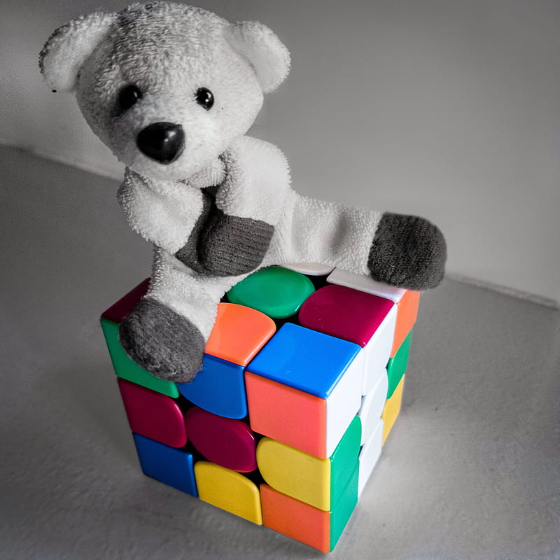 Cubo Rubik Bear, cube, cubo rubik, rubiks cube, HD phone wallpaper