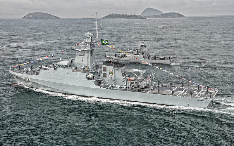 NPaOc Apa, P121, NPa Guapore, P45, Brazil Coast Guard, Brazil flag, Brazilian Navy, warships, Brazil, HD wallpaper