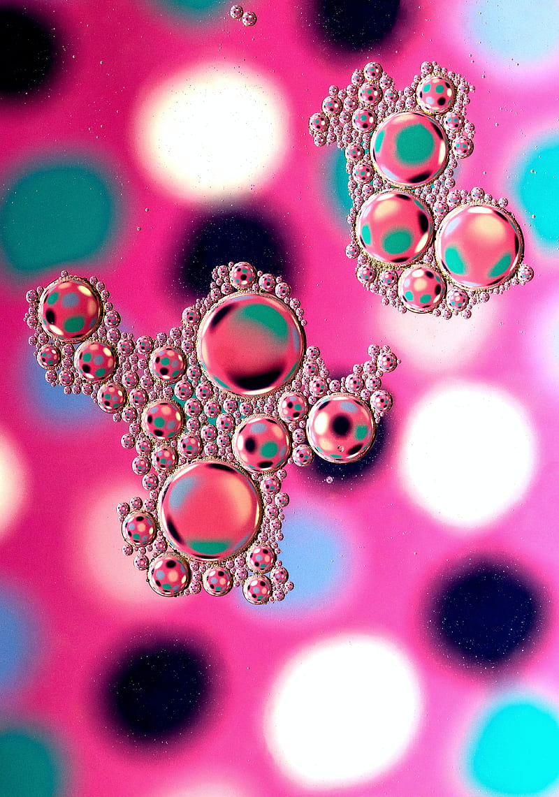 bubbles, water, blur, colorful, HD phone wallpaper