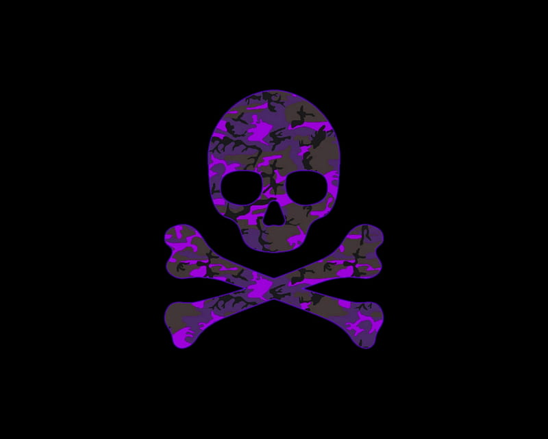 camo skull purple, gizzzi, camo, purple, black, labrano, skull, HD wallpaper