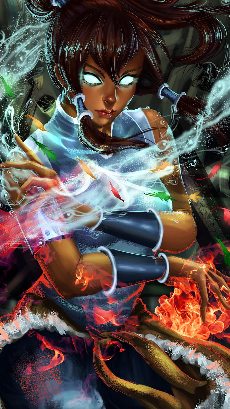 Legend of Korra, admirable, art, attractive, awesome, colors, desenho, landscape, painting, stylish, HD phone wallpaper