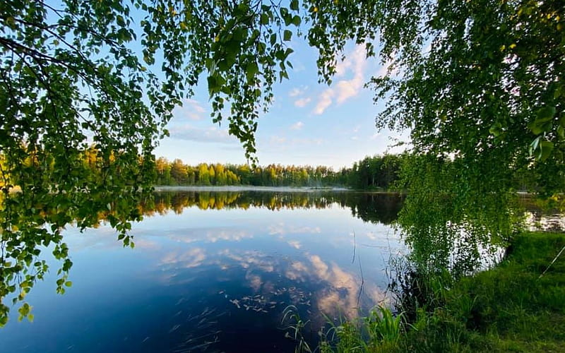 Lake in Latvia, Latvia, Lake, nature, calm, HD wallpaper | Peakpx