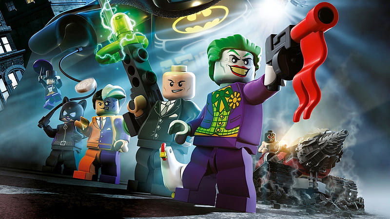 The Lego, Batman Movie, 2017, Two-Face, Bane, catwoman, Lego, Joker, HD wallpaper