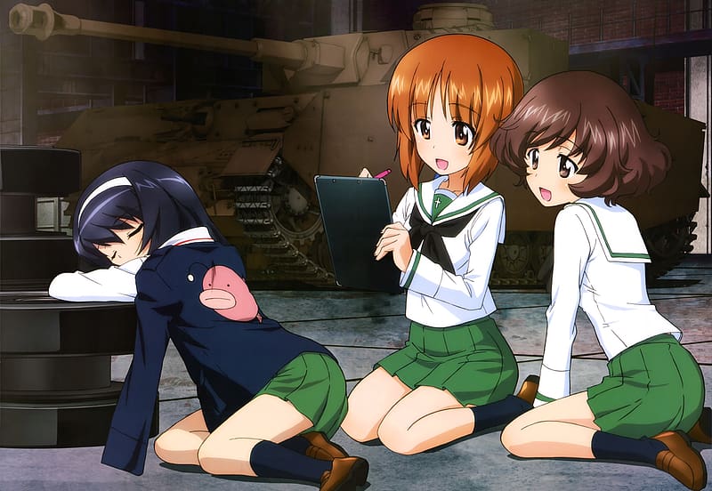 Anime, Girls Und Panzer, Mako Reizei, Miho Nishizumi, Yukari Akiyama, HD wallpaper