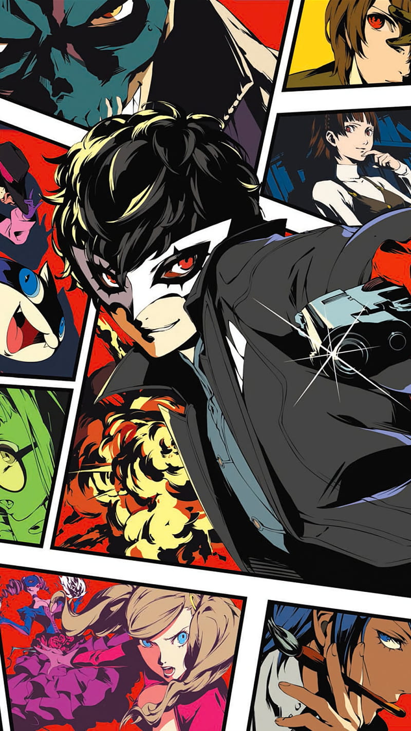 Persona 5, anime, joker, person, HD phone wallpaper