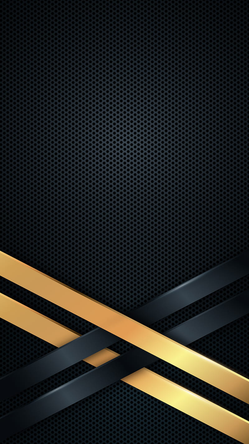 Dark Golden Metallic, black, gaming, geometric, metal, sci fi, sci-fi,  shiny, HD phone wallpaper | Peakpx
