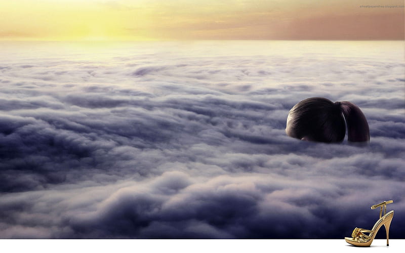 Walk in the Clouds-Amazing advertising creative, HD wallpaper