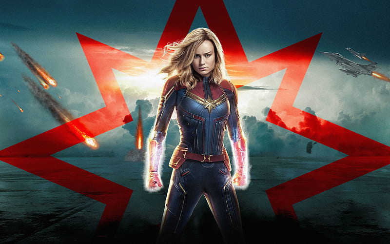 Captain Marvel 2022 Brie Larson Films Poster, HD wallpaper