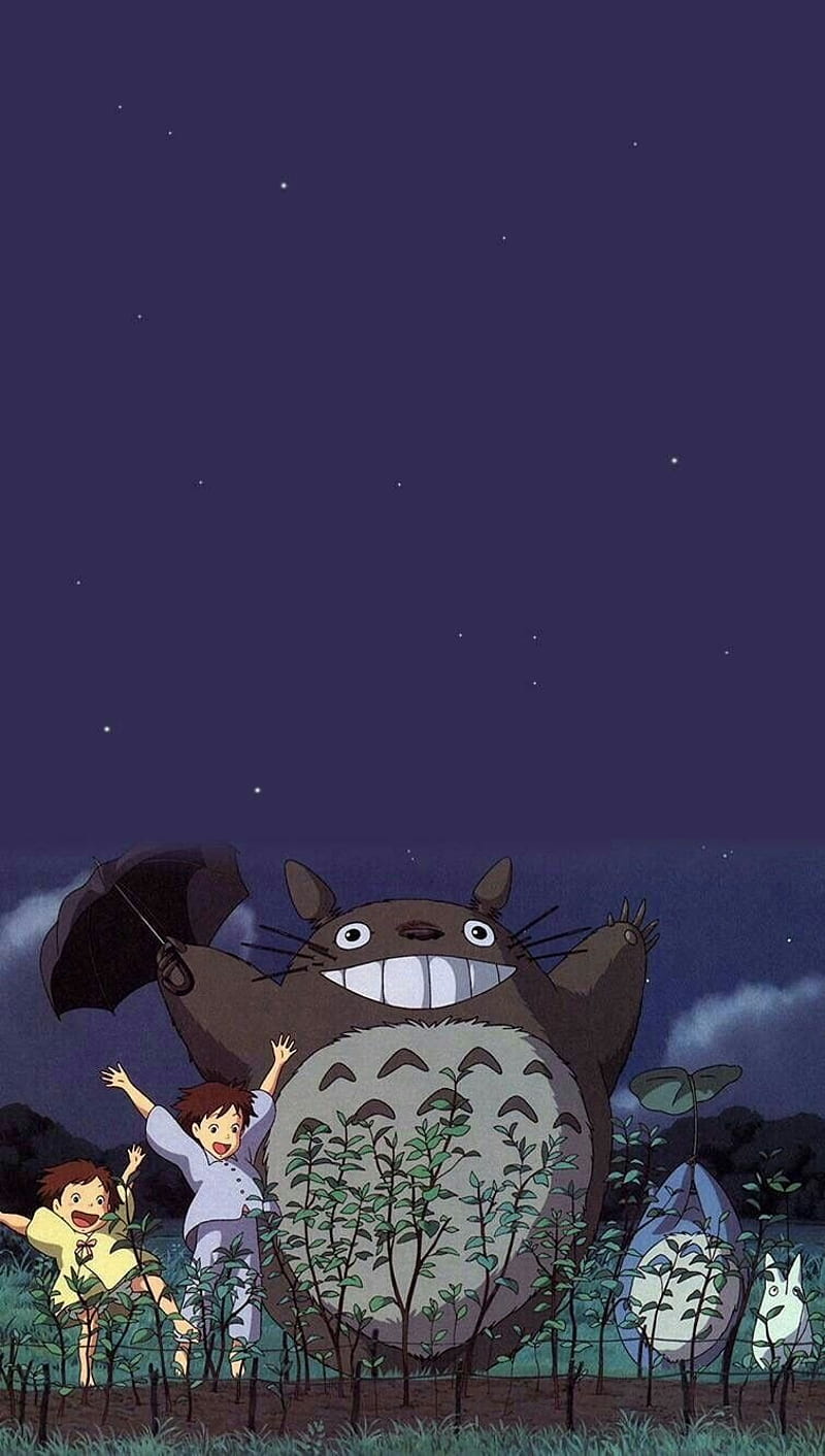 Totoro, anime, cute, HD phone wallpaper