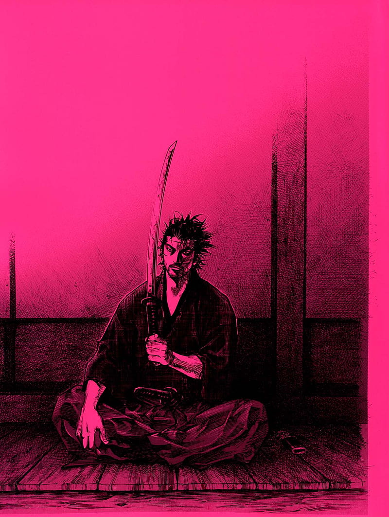Vagabond, Inoue takehiko, Vagabond: Water, pink, HD phone wallpaper