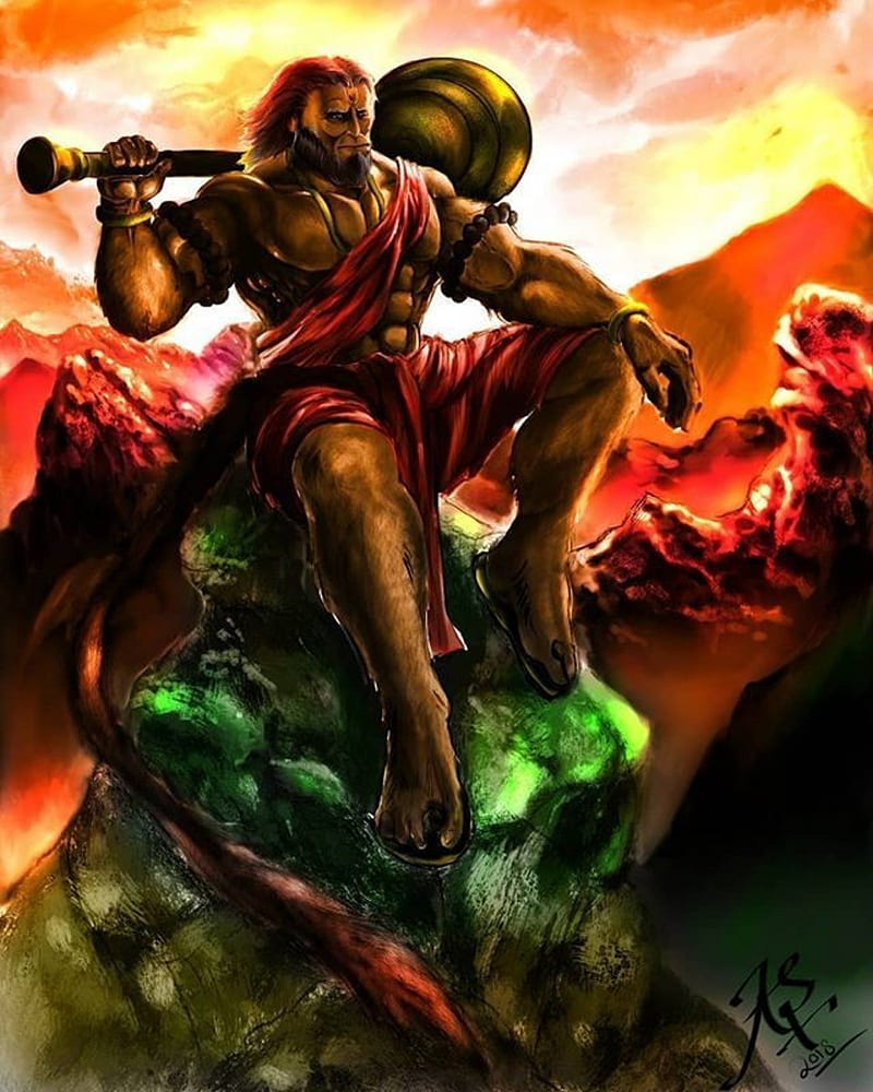Sri Hanuman, jai, sriram, HD phone wallpaper