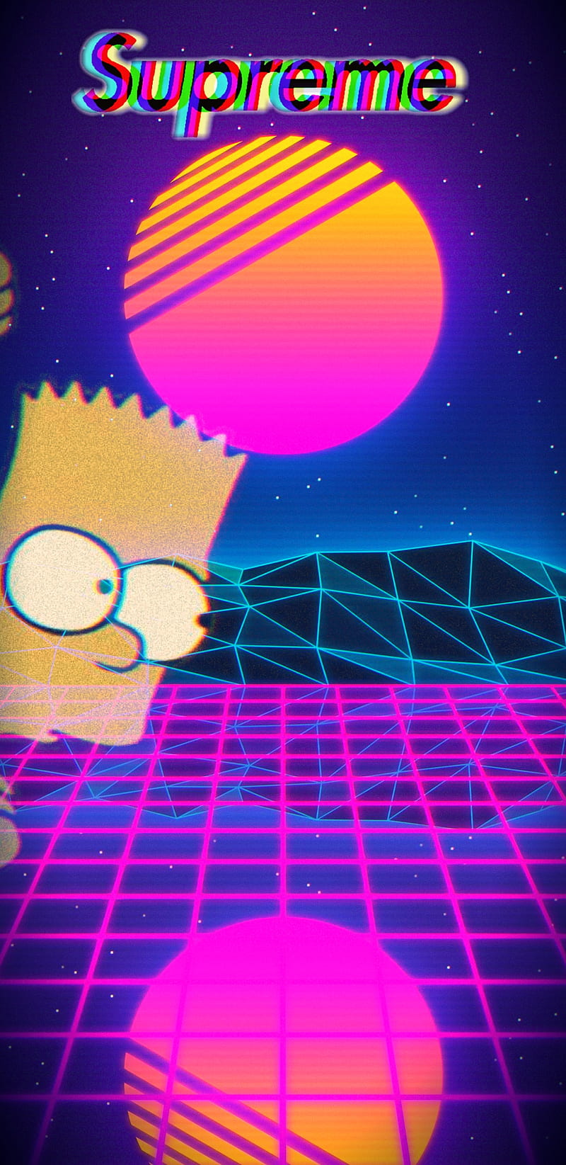 Sad Bart, galaxy, HD phone wallpaper