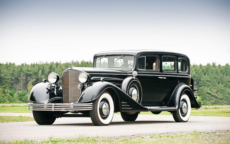 Cadillac Series 60, 1933, retro car, classic cars, 7-Passenger Limousine, Cadillac, HD wallpaper