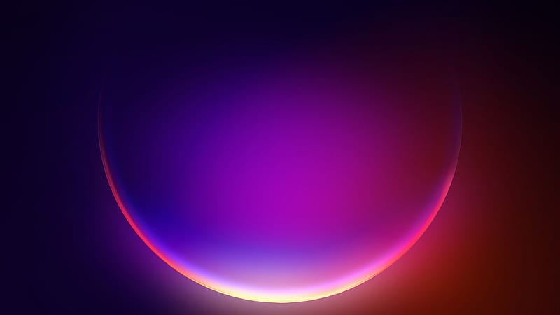 Glow Windows 11 Purpe Pink Bubble Windows 11, HD wallpaper