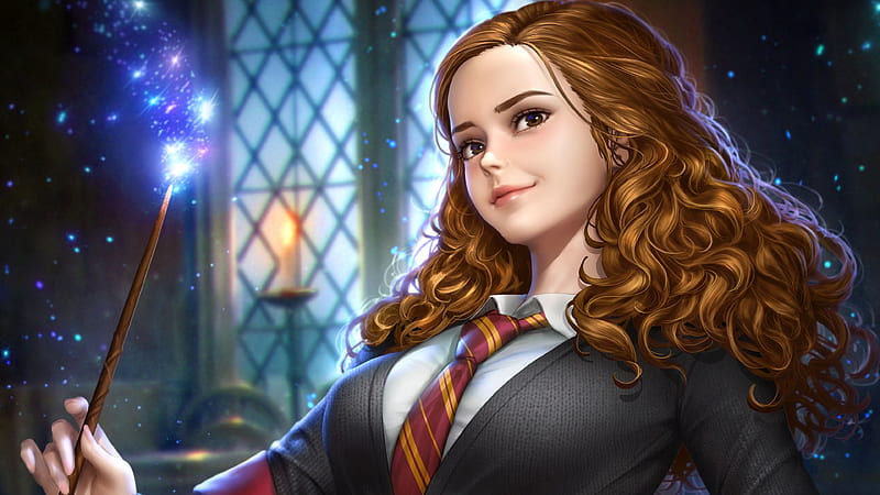 Hermione Granger Harry Potter , emma-watson, harry-potter, artist, artwork, digital-art, artstation, HD wallpaper