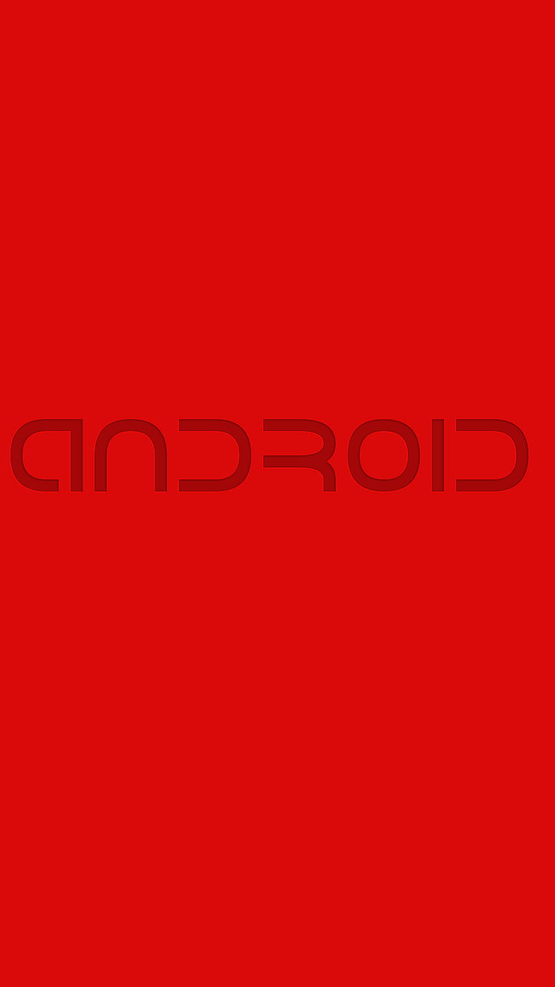 Red Droid, 929, android, cool, minimal, new, pressed, text, HD phone wallpaper