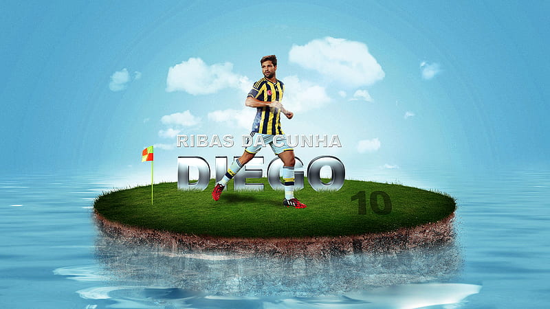Fenerbahce S.K. Ribas Da Cunha Diego, HD wallpaper Fenerbahce S.K. Ribas Da Cunha Diego, HD wallpaper