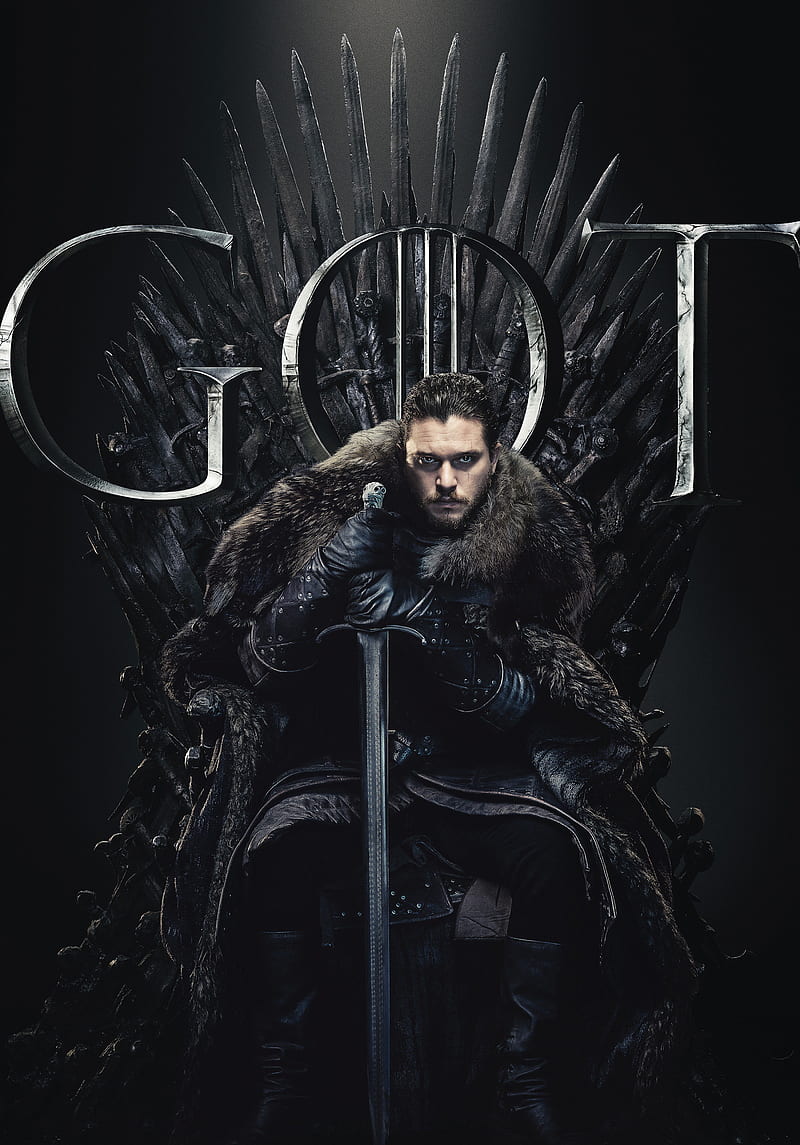 game of thrones season 8, jon snow, final, tv series, Movies, HD phone wallpaper