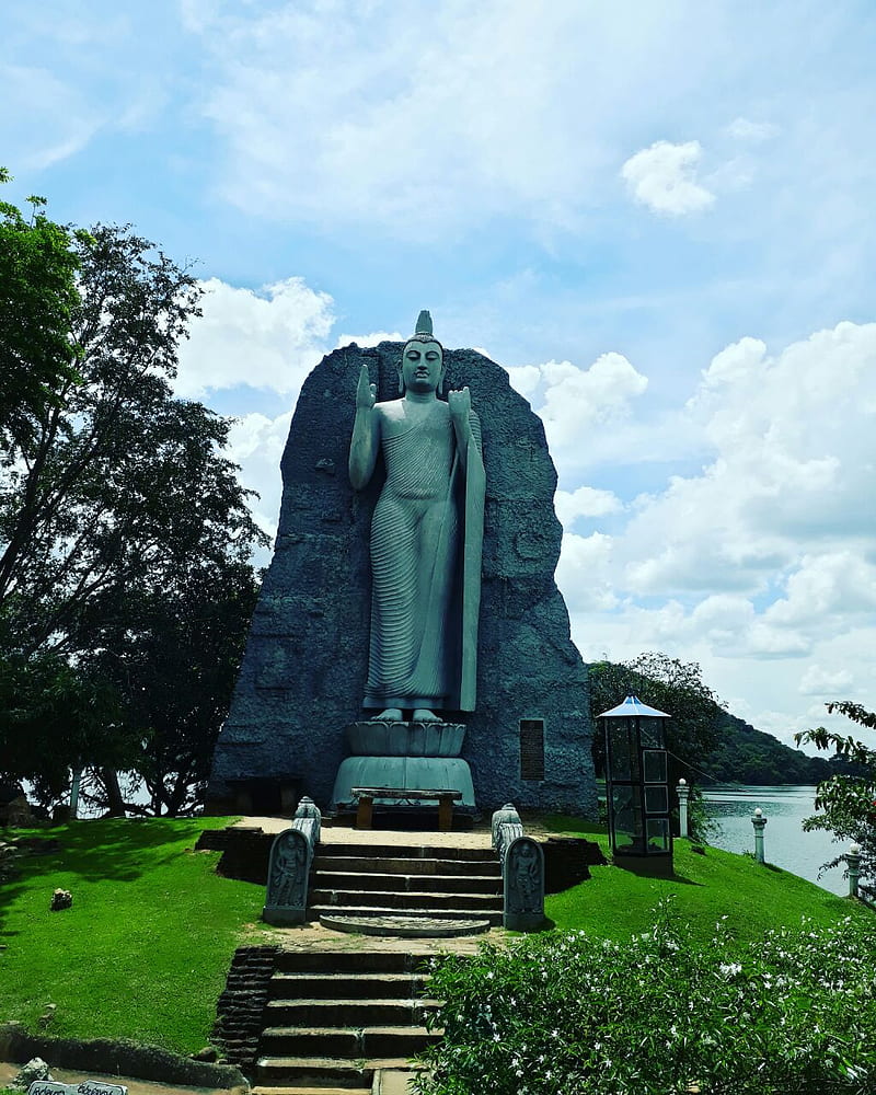LORD BUDDHA, statue, sri lanka, buddhist culture, HD phone wallpaper