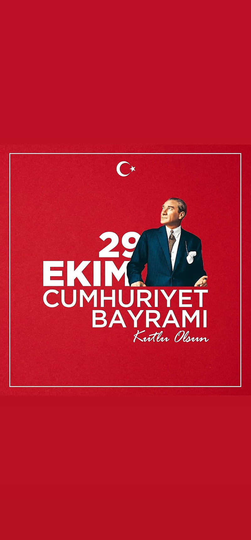 29 Ekim - ATATURK , 2020, 29 ekim, 29ekim, 97, ataturk, bayram, cumhuriyet bayrami, sade, turkey, turkiye, HD phone wallpaper