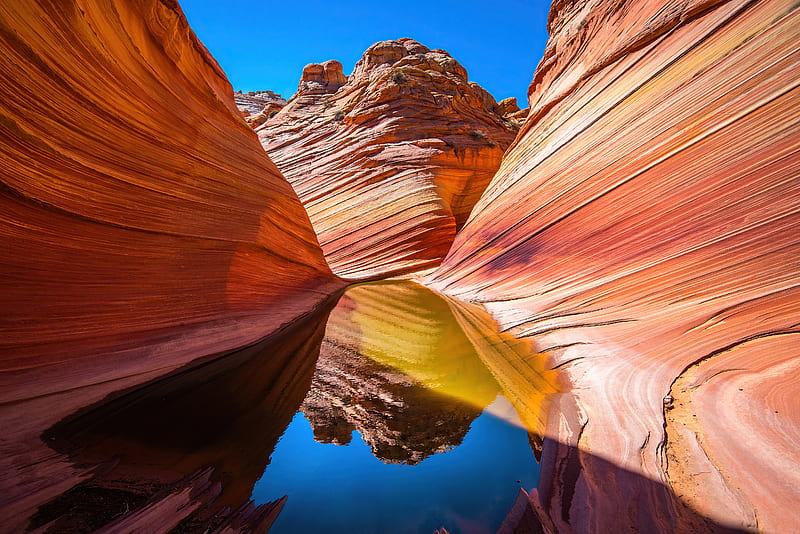 Canyon Arizona Reflection , canyon, nature, reflection, HD wallpaper