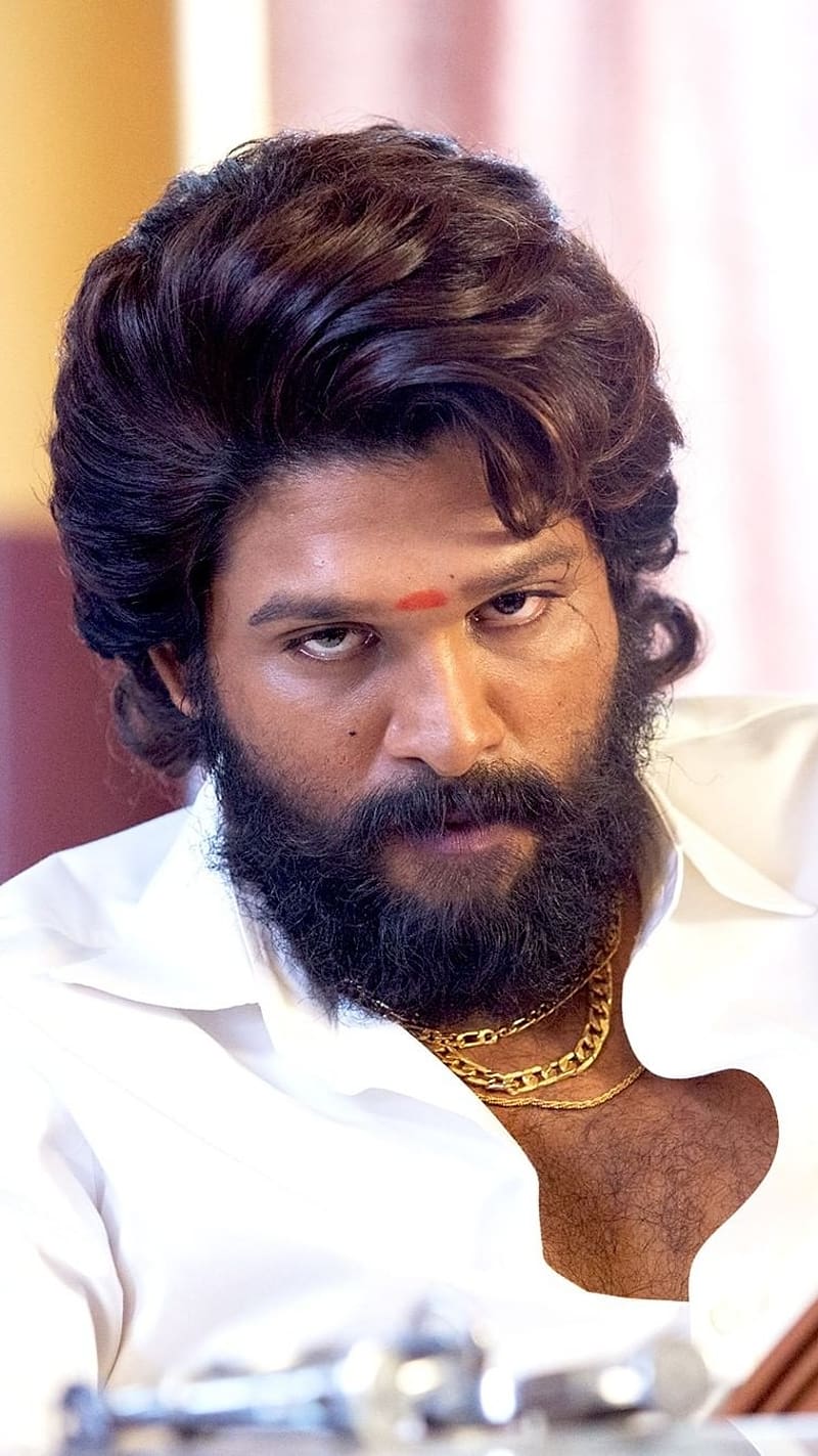 Pushpa Raj In White Shirt, pushpa raj, white shirt, allu arjun, actor, south indian, HD phone wallpaper