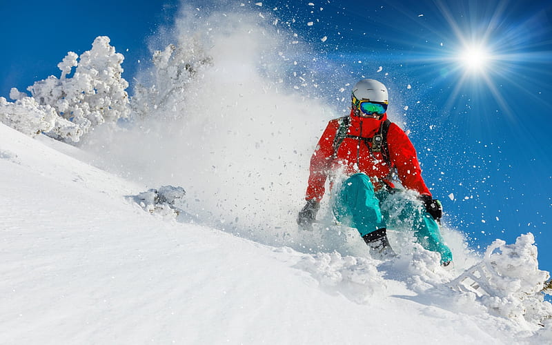 winter sports, snowboarding, extreme sports, snow, HD wallpaper
