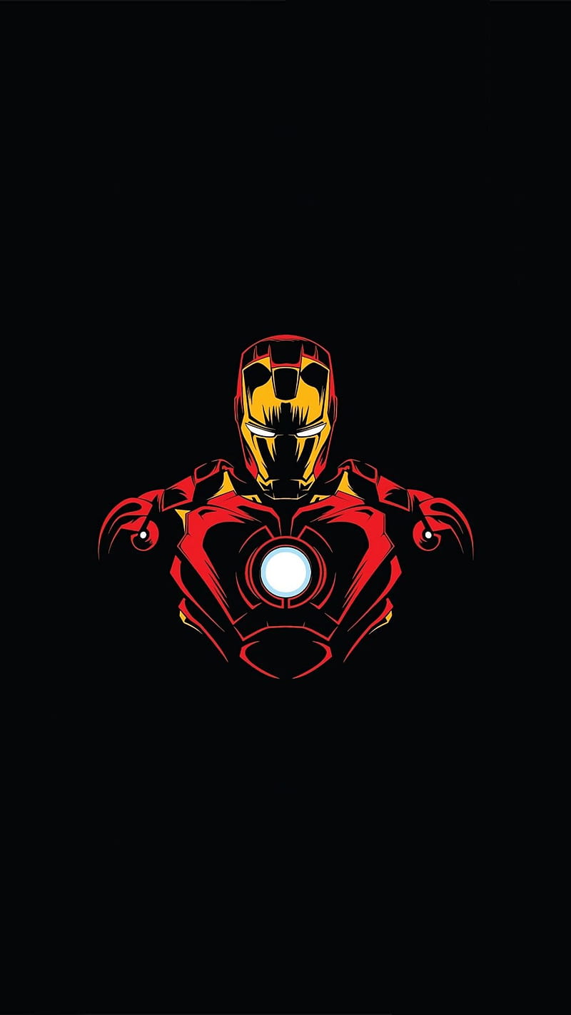 Ironman, black, dark, hero, iron, man, marvel, mask, metal, superhero, HD phone wallpaper
