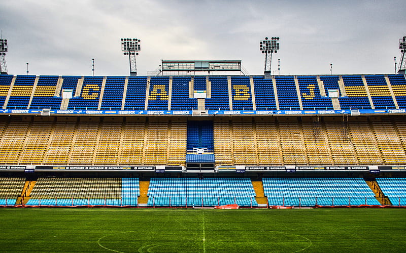 Bombonera, empty stadium, Boca Juniors Stadium, soccer, Esporte Bombonera, football stadium, Argentine stadiums, Boca Juniors arena, Argentina, HD wallpaper