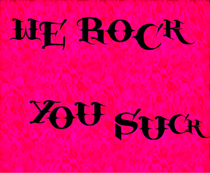 WE ROCK YOU SUCK, barbieterreur, labrano, lucerne, rotterdam, pink, HD wallpaper