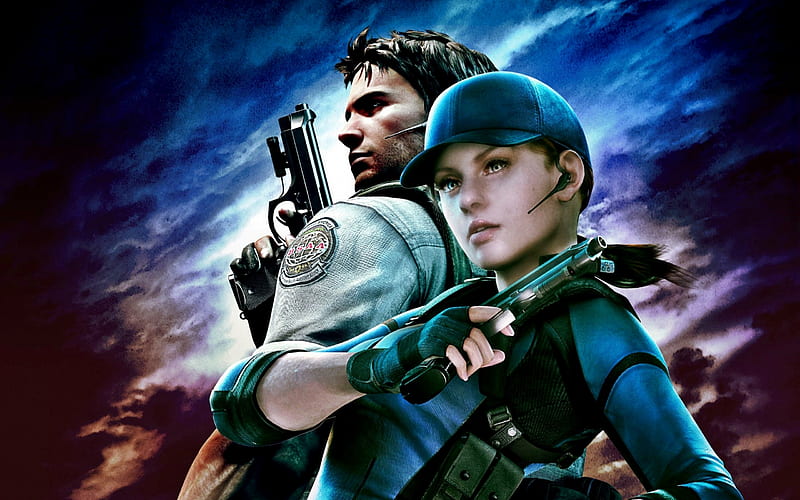 Download Two Main Characters Of Resident Evil 5 Wallpaper