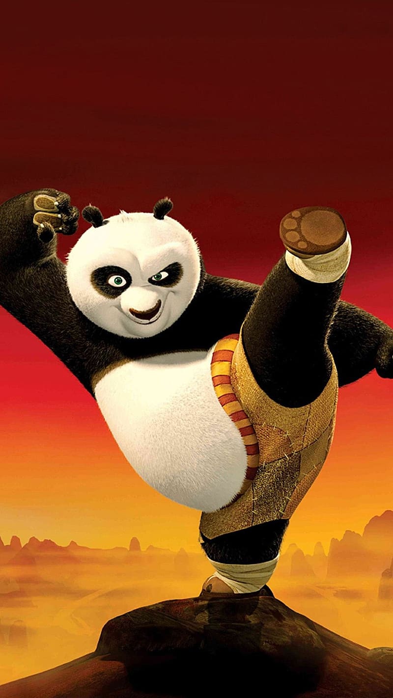 3d Live, Kung Fu Panda, animated, martial arts, HD phone wallpaper