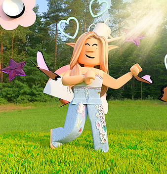 Elfy, aesthetic, aesthetic green, android, fairy, iphone, nature, pastel, planty, roblox, tiktok, HD mobile wallpaper