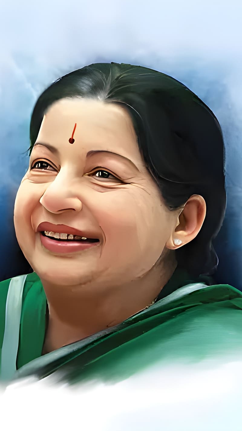 Jayalalitha Amma, Oil Painting, actress, politician, HD phone wallpaper
