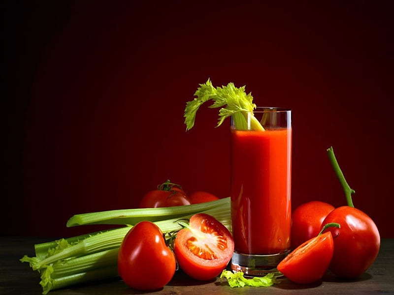 Tomato Juice, Juicy, Glass, Fresh tomatoes, Fresh, HD wallpaper