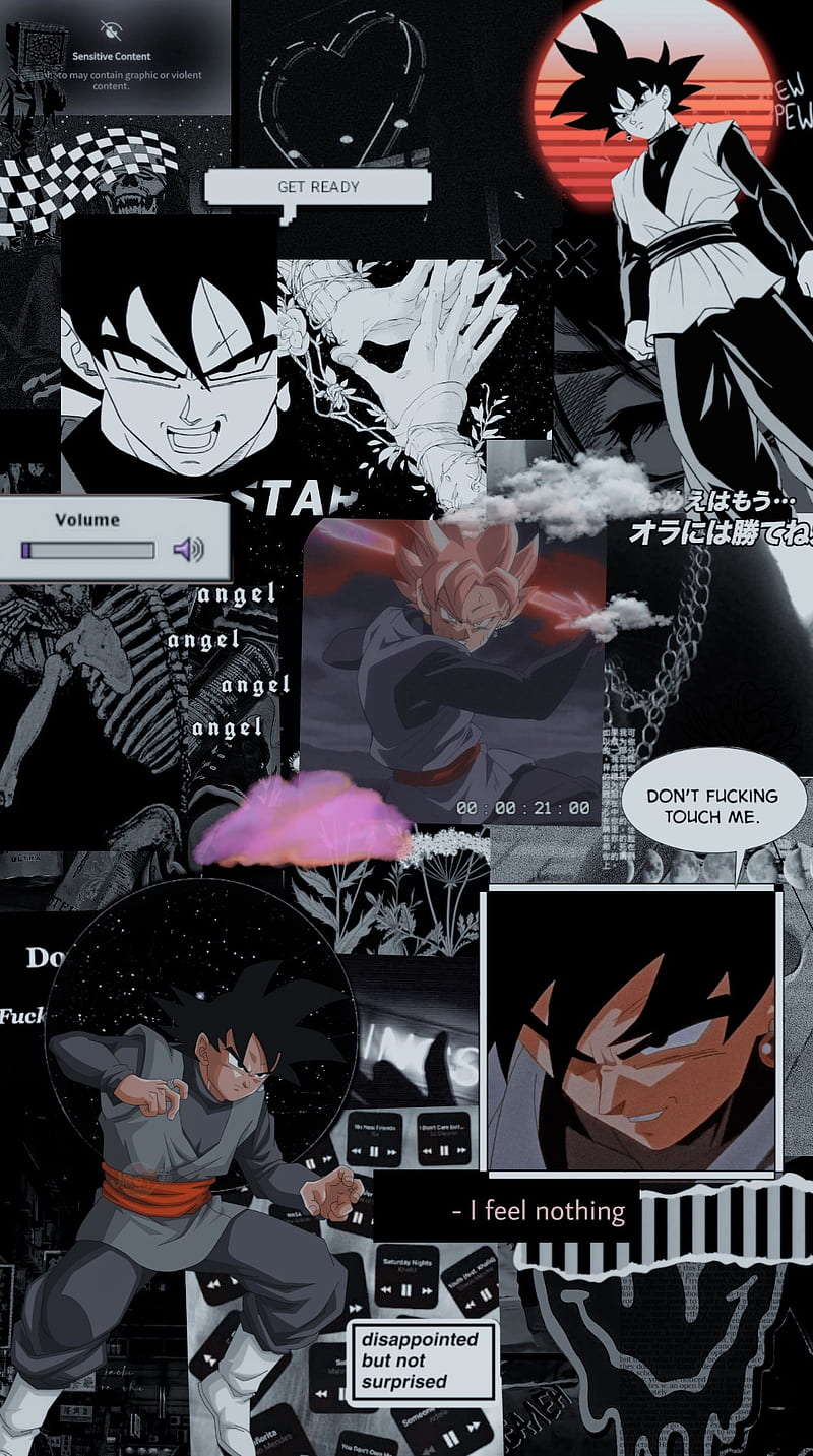 Goku black, goku aesthetic , anime, HD phone wallpaper