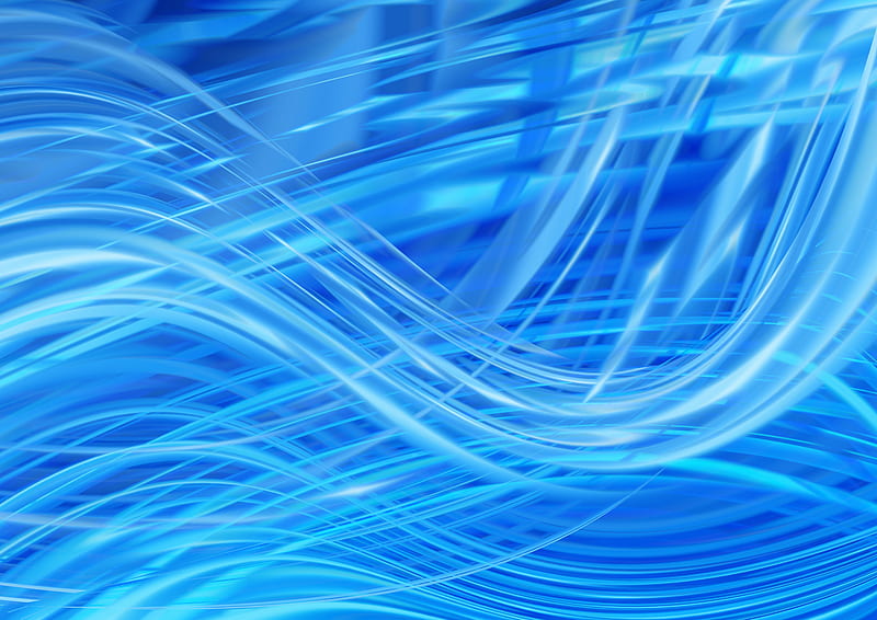 Blue Waves Of Abstract , abstract, blue, HD wallpaper