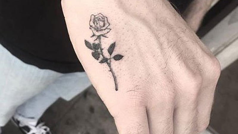 Sexy rose side tattoo