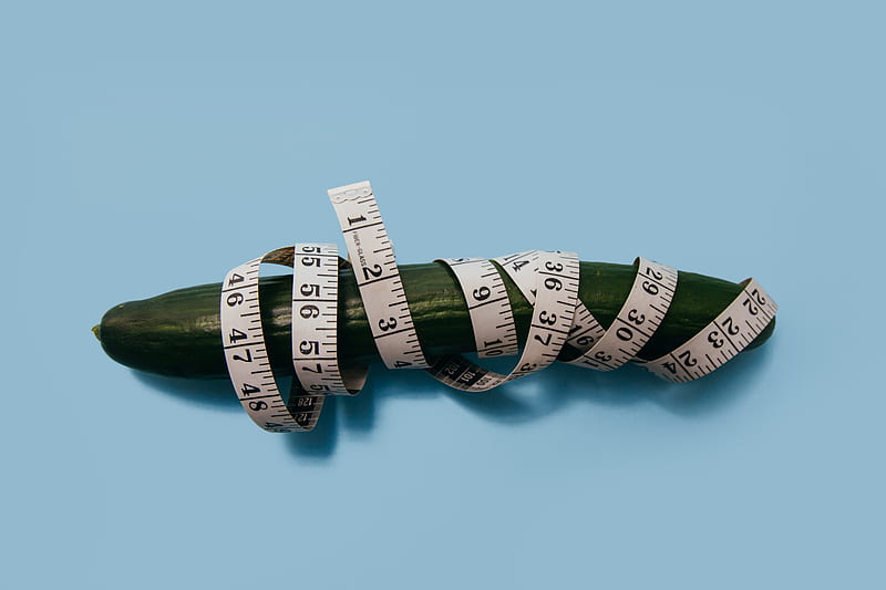 green cucumber and measuring tape, HD wallpaper