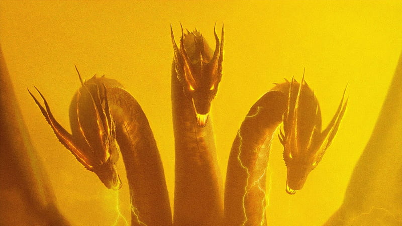 three head dragon, godzilla: king of the monsters, 2019 movie, , , background, a75cbe, HD wallpaper