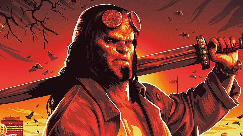 Hellboy 2019, hellboy, movies, 2019-movies, superheroes, artwork, digital-art, art, HD wallpaper