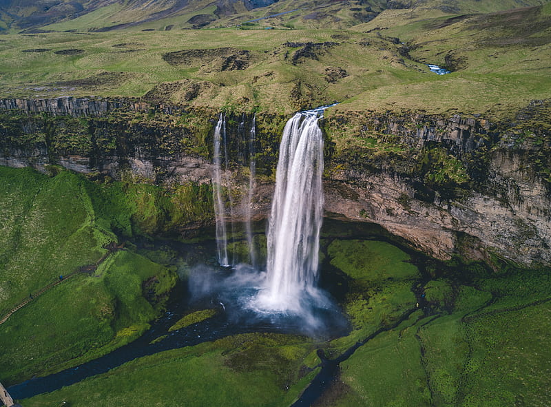 Waterfalls, Seljalandsfoss, Waterfall, HD wallpaper