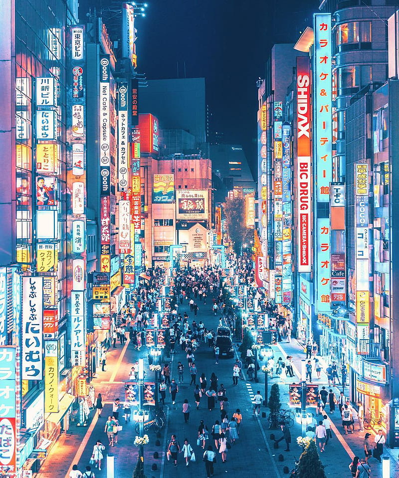 Tokyo, 929, building, city japan, lights, night, graphy, street, HD phone wallpaper