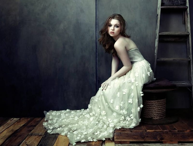 Sammi Hanratty, Hanratty, model, actress, gown, Sammi, 2015, HD wallpaper