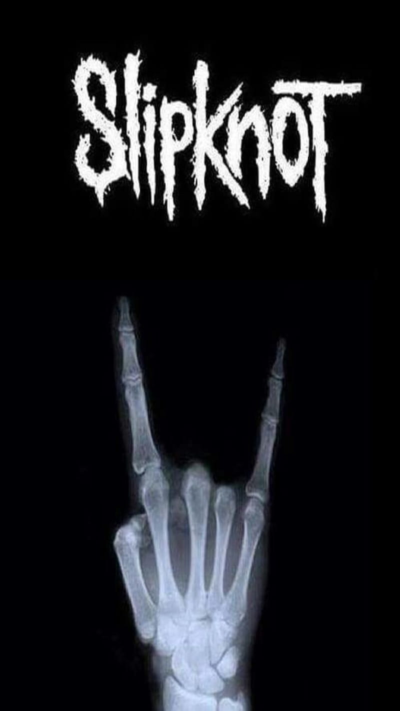 Slipknot, heavy metal, horns, metal, music, xray, HD phone wallpaper