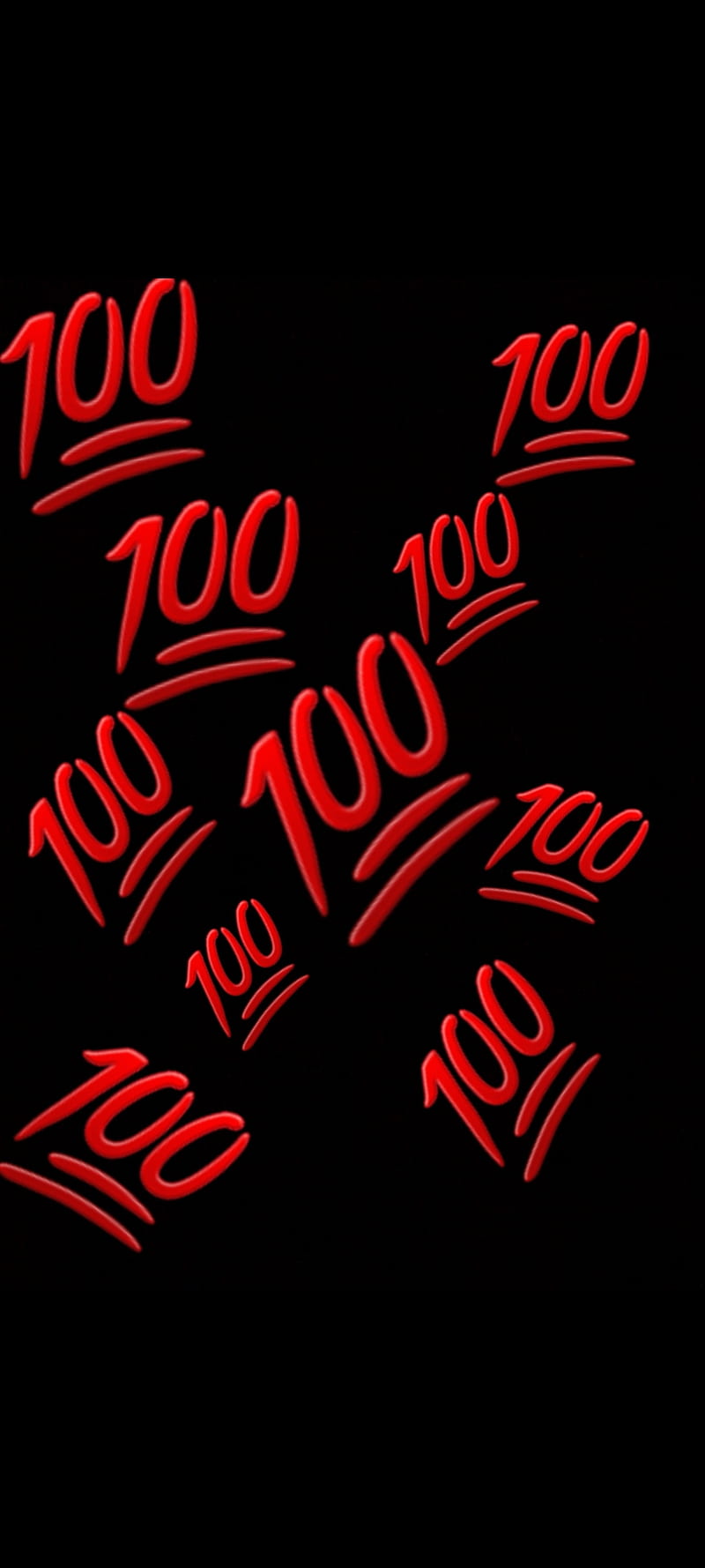 100, emoji, HD phone wallpaper