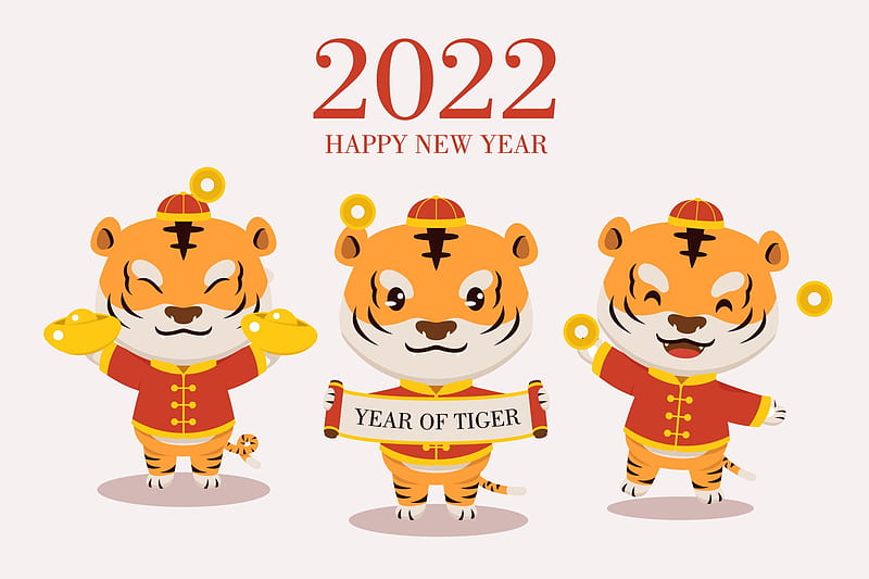 Holiday, Chinese New Year, Happy New Year , Year of the Tiger, HD wallpaper