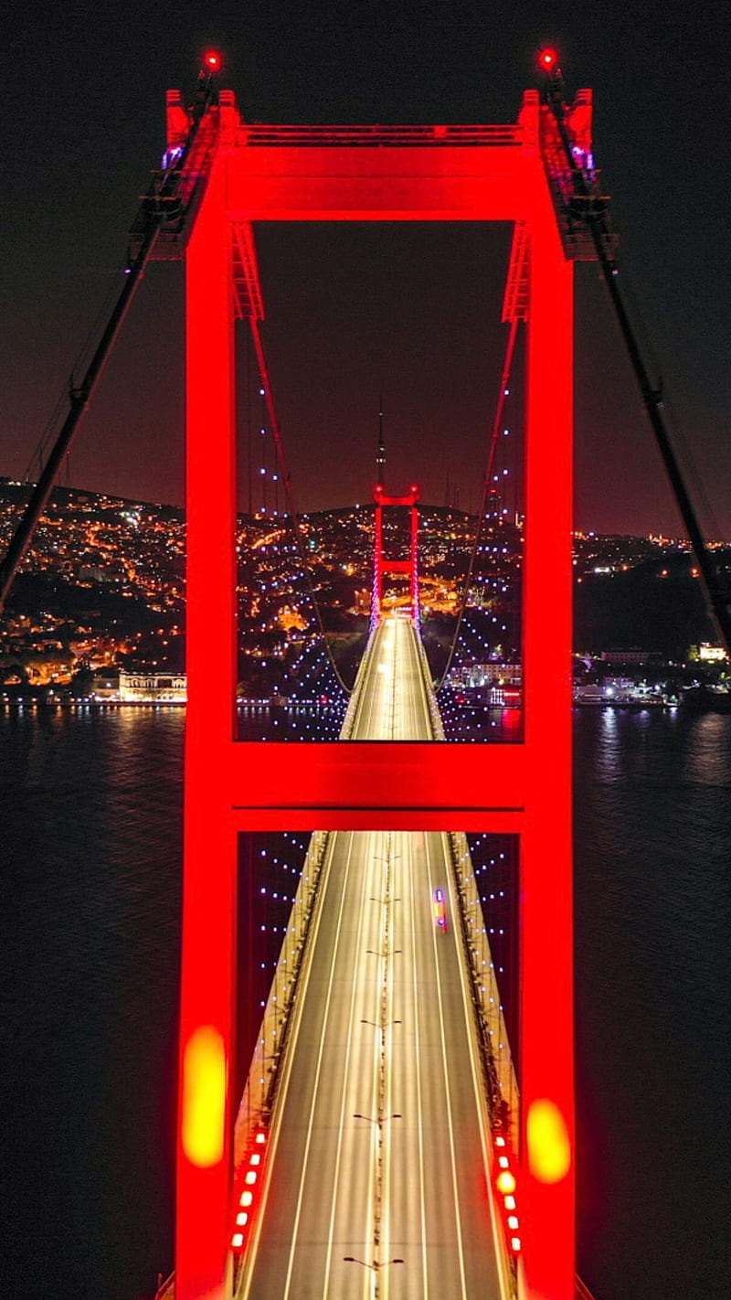 istanbul, bridge, fog, gallery, gate, golden, turkish, HD phone wallpaper
